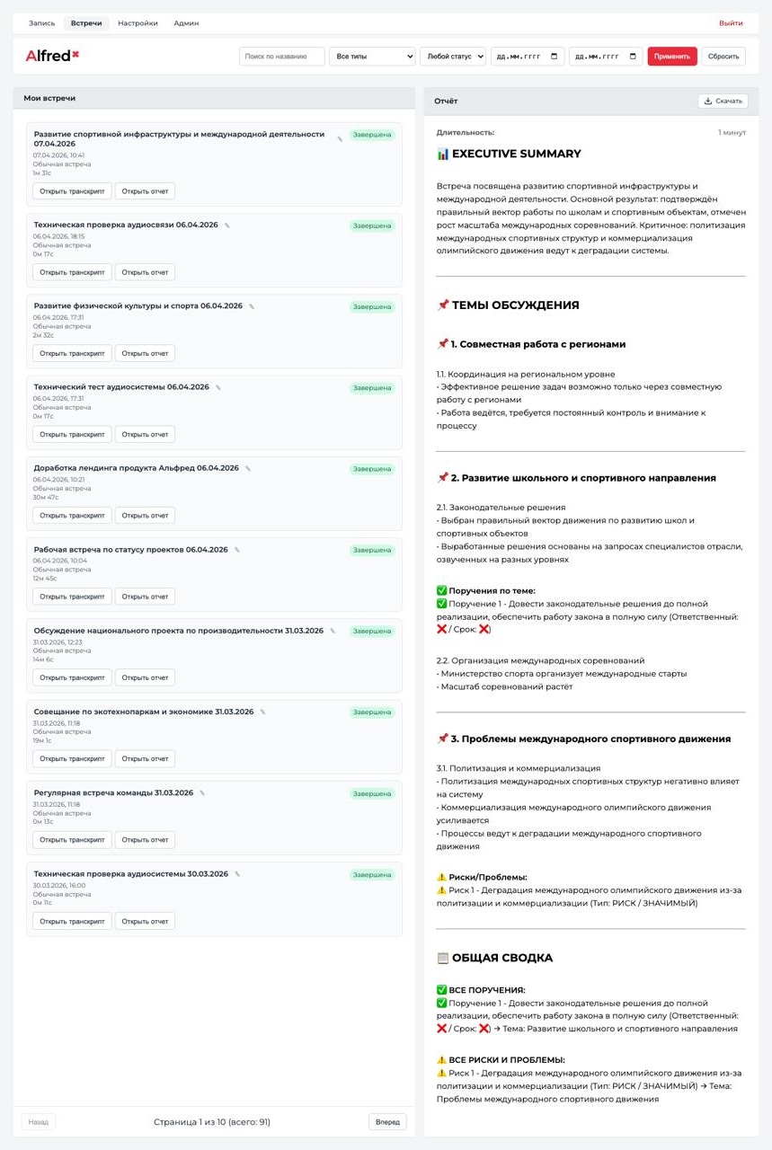 История встреч